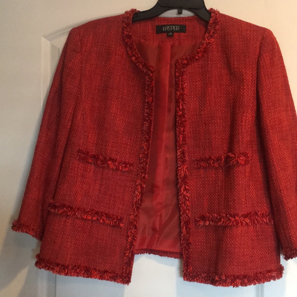 3 piece woman’s work suit. 1/4 sleeve blazer.